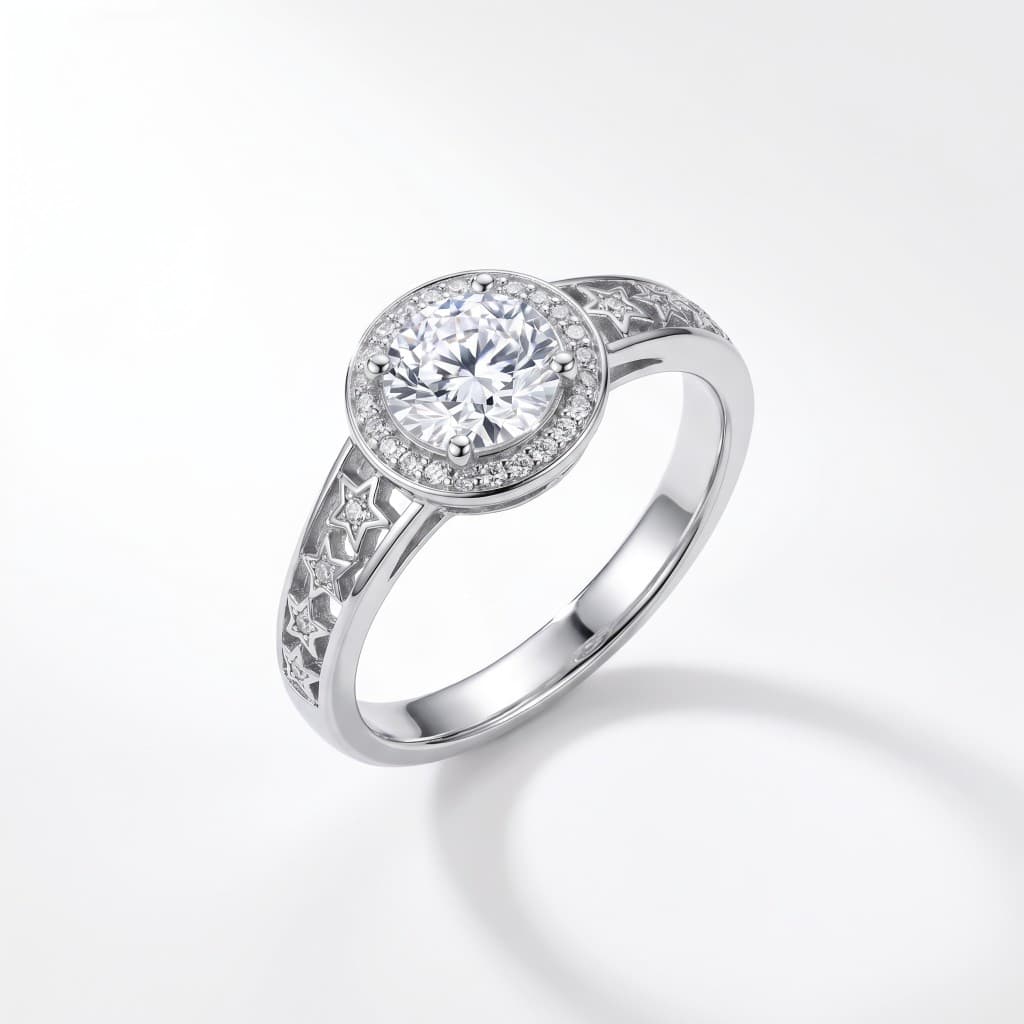 Celestial Solitaire Ring, Classic Edition